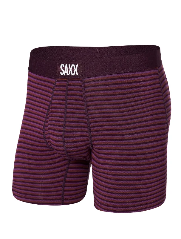 Ultra Boxer Regular Fit in Microstripe Plum