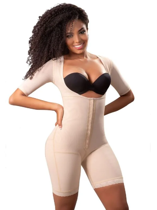 Exclusive Access Vedette 5145 Full Body Mid Thigh Shapewear with Arm Compression