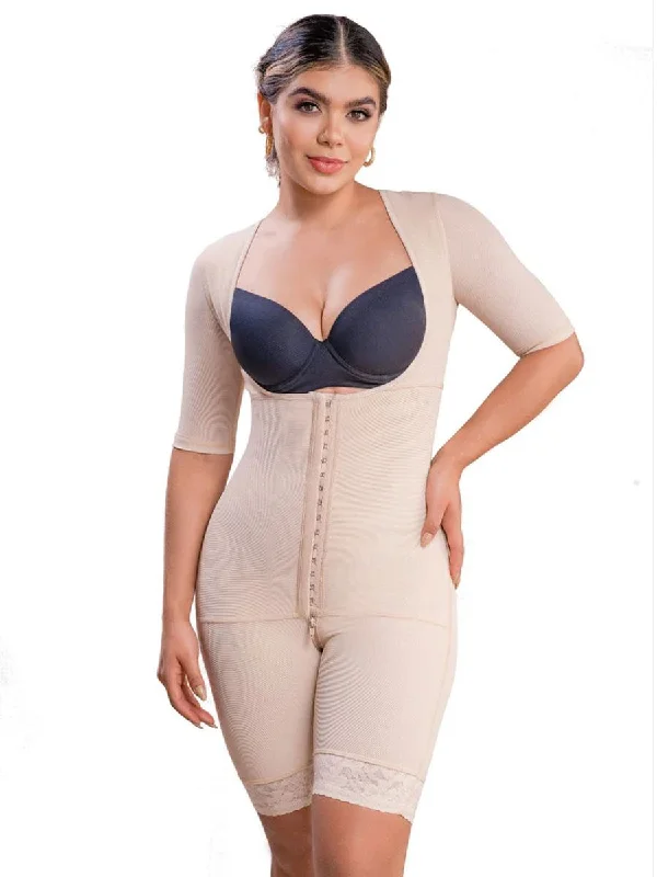 Exclusive Weekend Offers Inside Vedette 5145 Full Body Mid Thigh Shapewear with Arm Compression and Zipper Gusset Exclusive Weekend Offers Inside Vedette 5145 Full Body Mid Thigh Shapewear with Arm Compression and Zipper Gusset