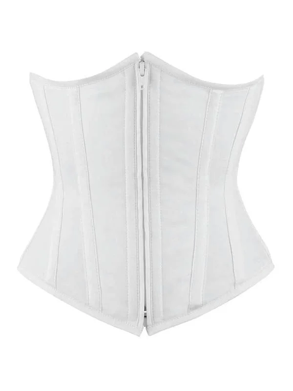 Super Deal white waist reducing  underbust corset