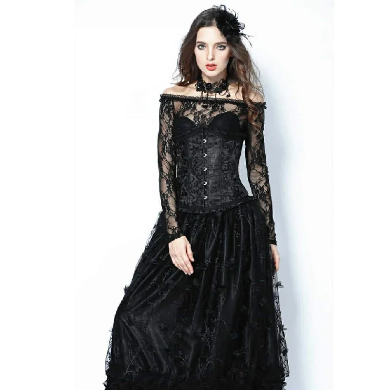 Weekend Bargains to Relish Women's Brocade Goth Corset