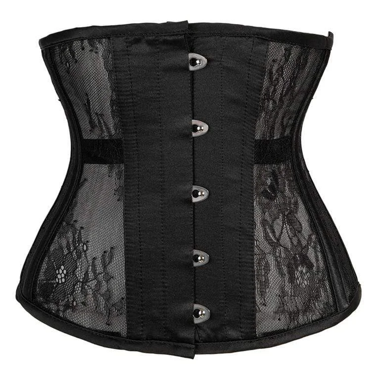 Price Buster Women's Gothic  10-steel boned Mesh Underbust Corsets