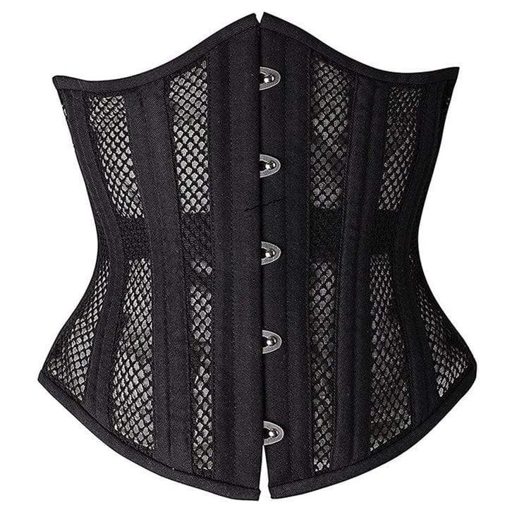 Savings Event Women's Gothic  Mesh 24-steel boned Underbust Corsets