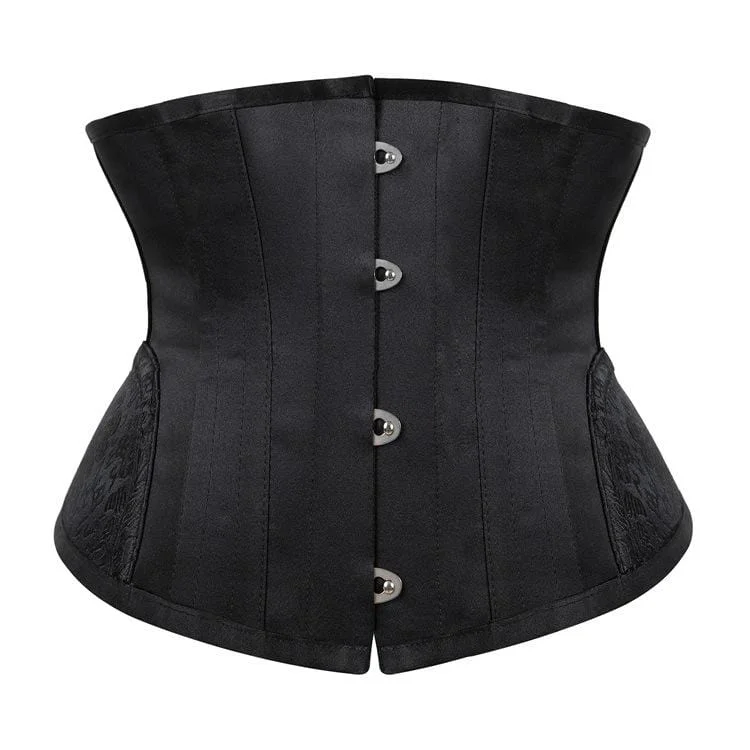 Referral Discount Women's Gothic Pure Color Floral Underbust Corsets