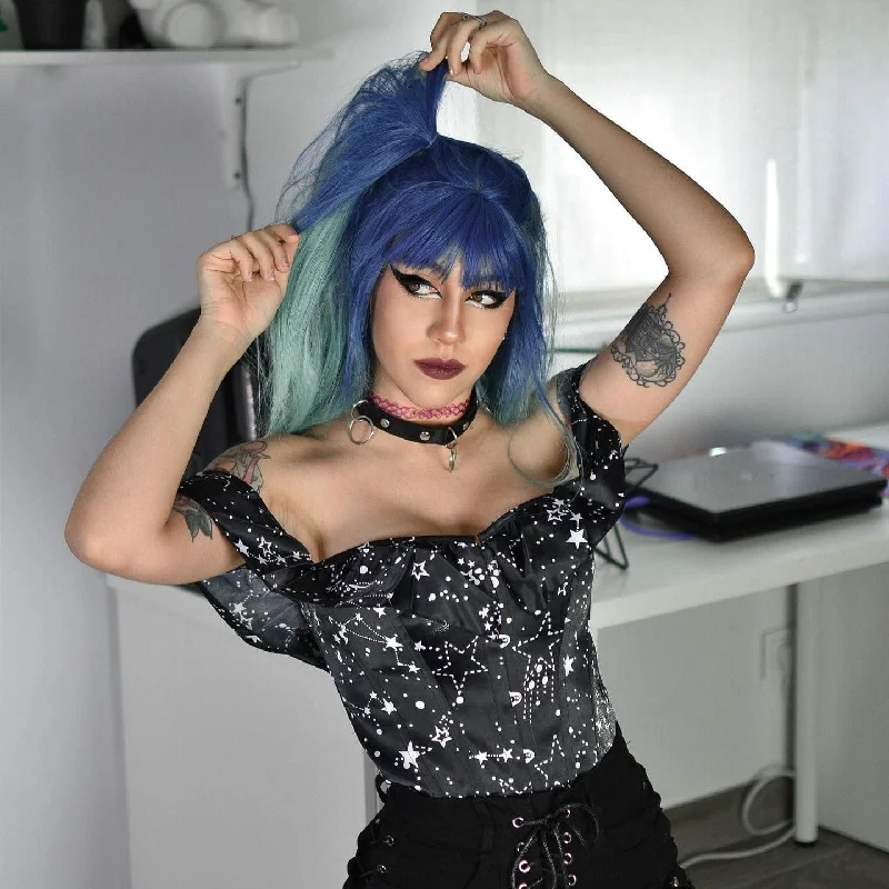 Unmissable Offer Women's Grunge Off Shoulder Ruffled Overbust Corset