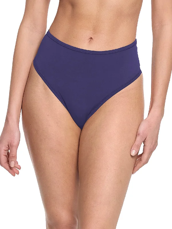 Overstock Sale YourFit™ High Rise Thong Retrograde Purple