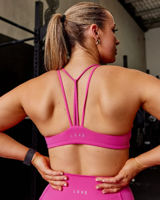 Huge Savings Agile Sports Bra - Fuchsia Pink