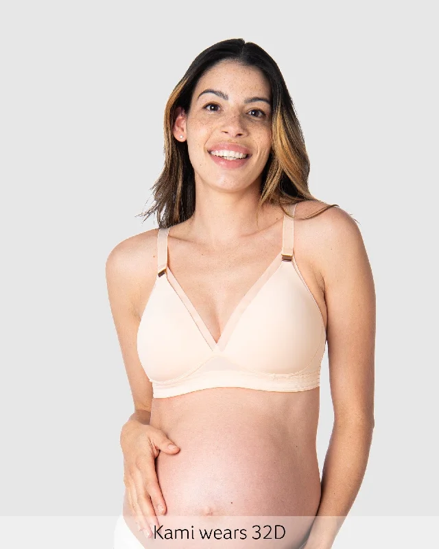 Don't Miss Out Ambition T-Shirt Nursing Bra - Shell