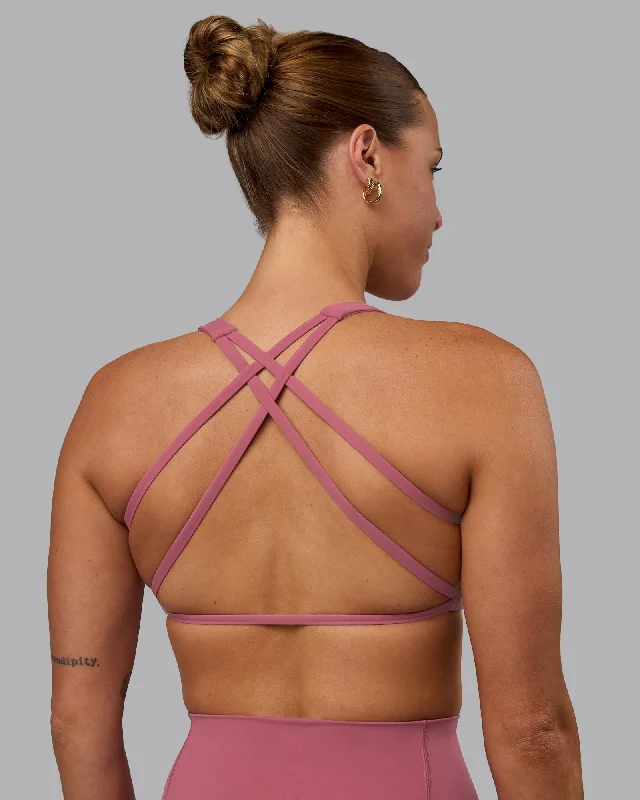 Huge Discounts Aspire Sports Bra - Mauve Haze