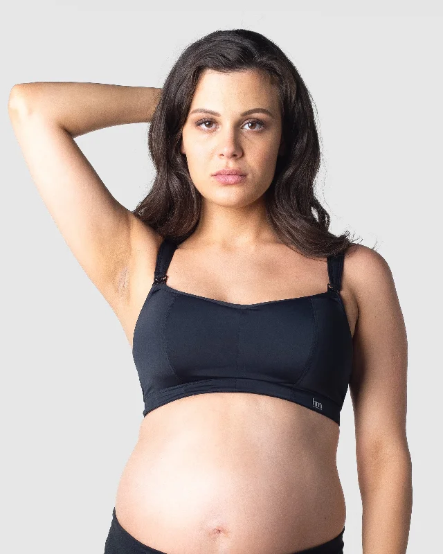 Weekend Steals Await BALANCE SPORTS BLACK NURSING BRA - WIREFREE