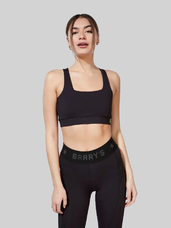 Savings Bonanza BARRY'S BLACK MESH CUT OUT BRA