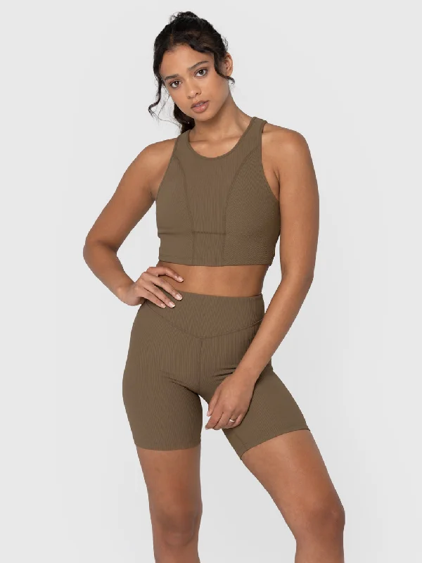 Closeout BARRY'S MOCHA LONGLINE RIB BRA