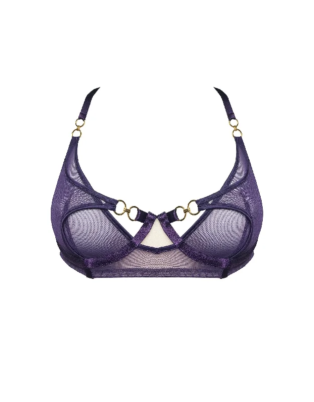 Retta Balconette Bra Deep Purple