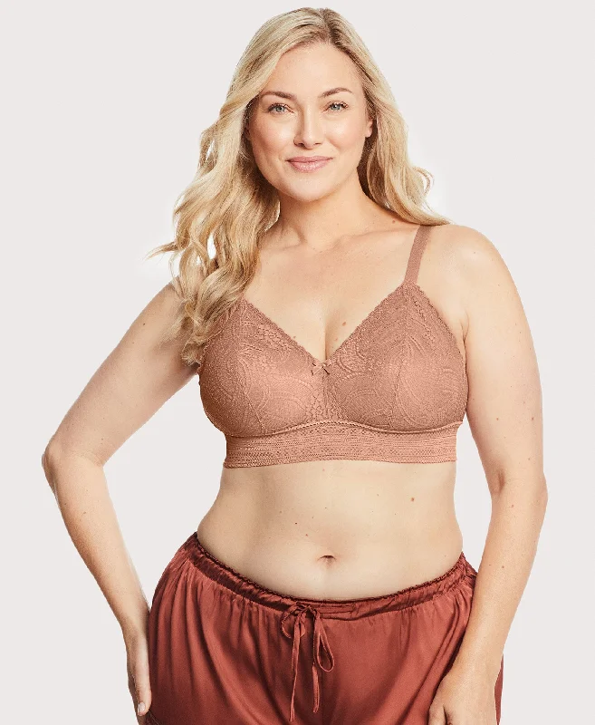 The Best Prices Bramour Gramercy Luxe Lace Bralette Cappuccino