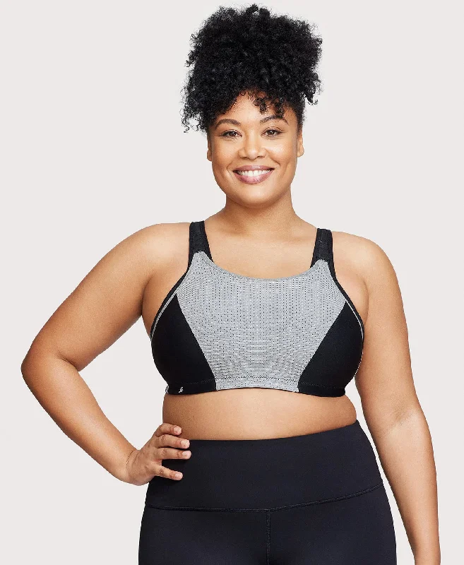 Amazing Value Custom Control Sports Bra Black/Gray