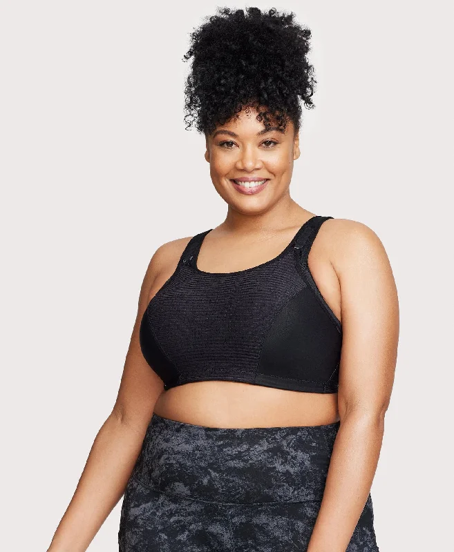 Mega Sale Custom Control Sports Bra Black