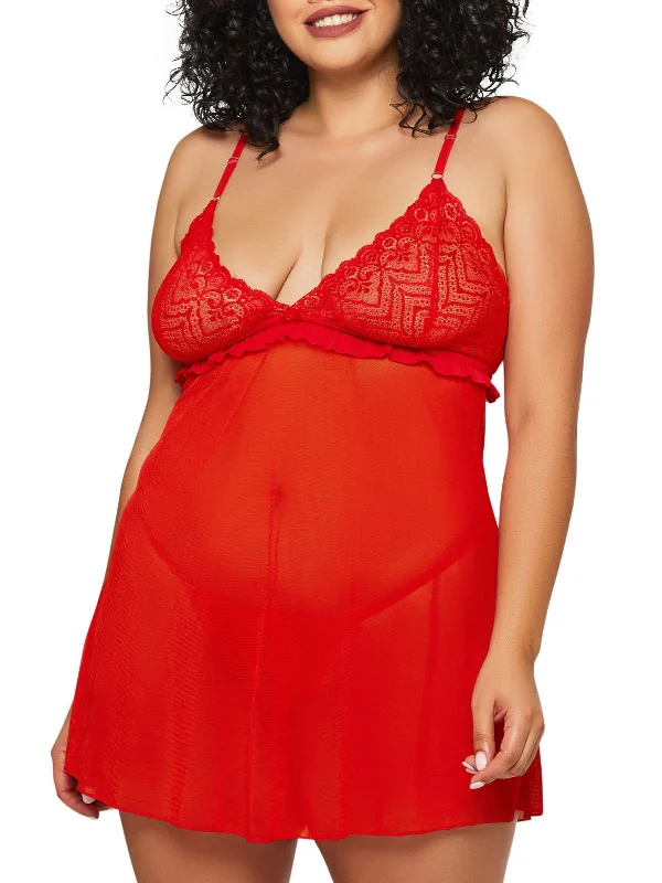 Bonus Savings Women's Daisy Plus Size Babydoll