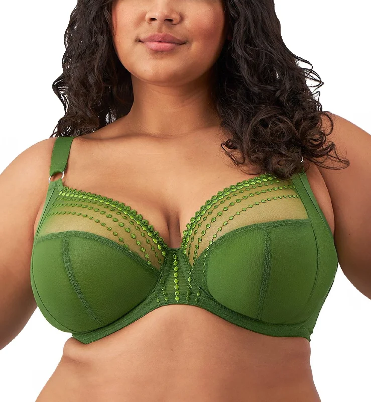 Weekend Shopping Made Better Elomi Matilda Banded Plunge Underwire Bra (8900) - Jungle