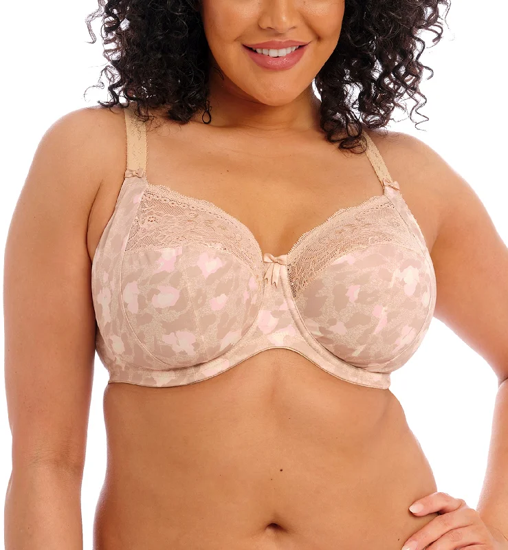 Weekend Discounts to Delight Elomi Morgan Stretch Lace Banded Underwire Bra (4110) - Toasted Almond