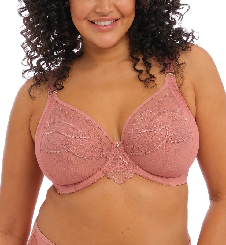 Massive Deal Elomi Priya Plunge Underwire Bra (4550) - Rosegold