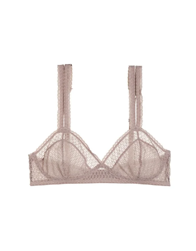 Big Discounts Pointelle Soft Triangle Bra in Chalk Pink