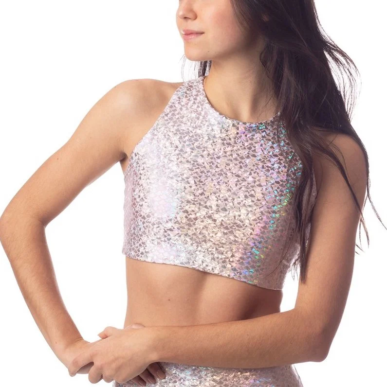 Weekend Special Pink Mermaid Crop Top