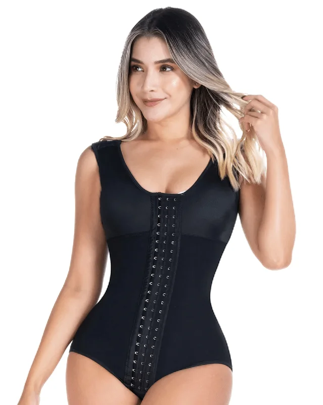 Top Pick Fajas Sonryse Postpartum Panty Shapewear Bodysuit with Built-in Bra