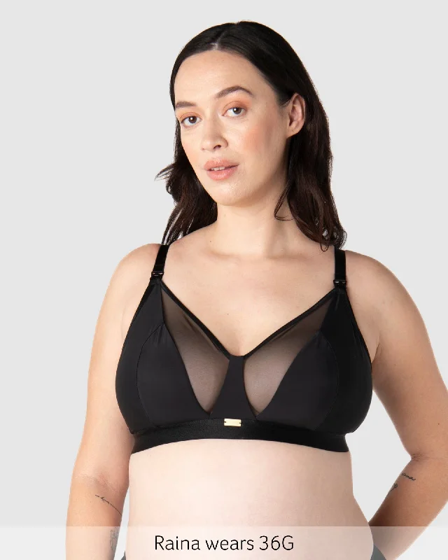 Huge Savings Flawless Wirefree Nursing Bra - Black