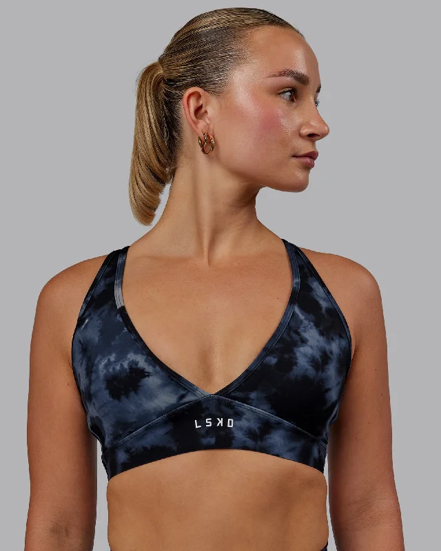 Super Discount Stamina Form Sports Bra - Tie Dye-Midnight