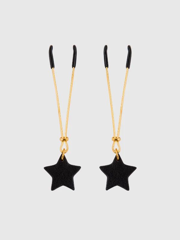 Deal Alert Leather-Like Star Nipple Clamp