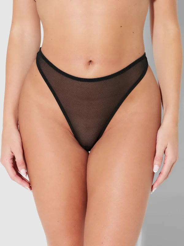 Final Clearance Vivienne Open Crotch Mesh Hipster