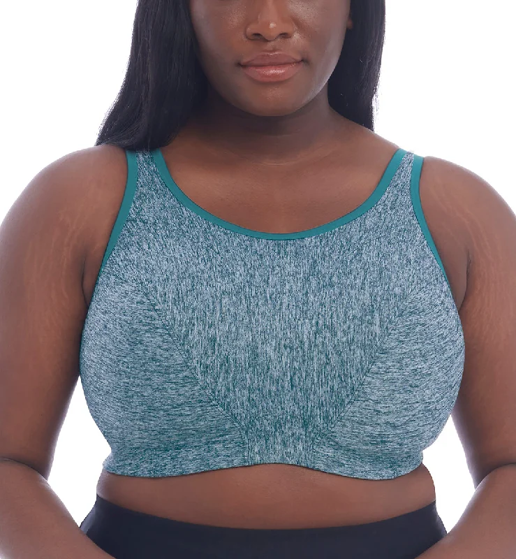 Closeout Sale Goddess Non Wire Sports Bra (6913) - Teal Heather