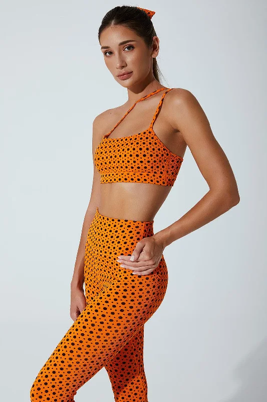 Buy Now Hafwen Polka Dots Bra - Orange Beetle