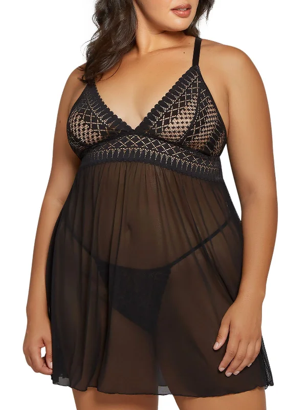 Crazy Deals Women's Hazel Plus Size Babydoll
