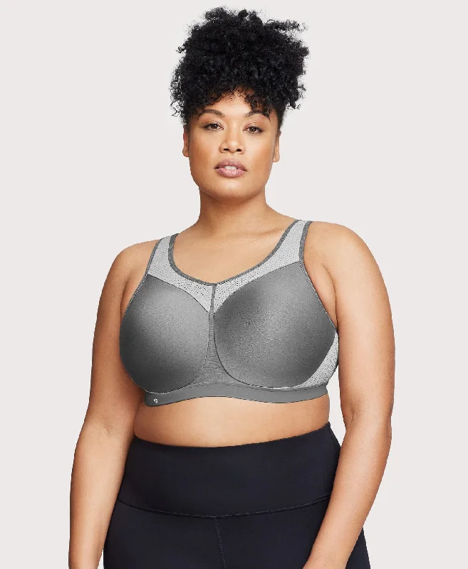 Savings Galore High Impact Underwire Sports Bra Gray