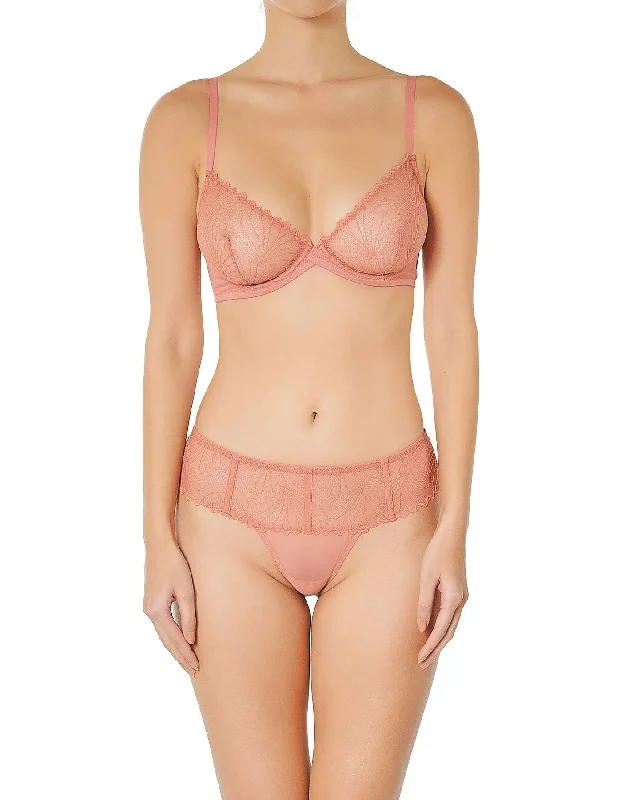 Early Bird Discount Lenna Underwire Lace Bra in Sienna