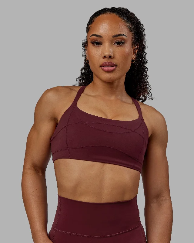 Weekend Special Inertia Sports Bra - Dark Cherry