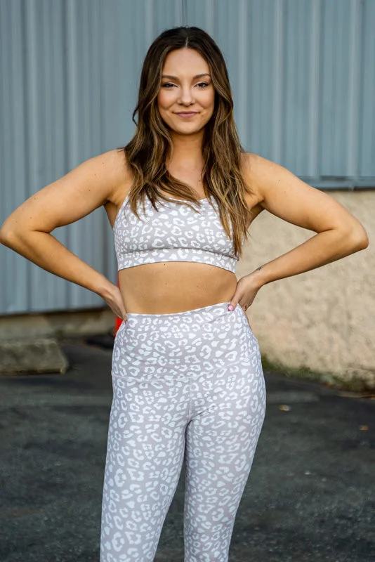 Half Price Leaping Leopard Performance Bra