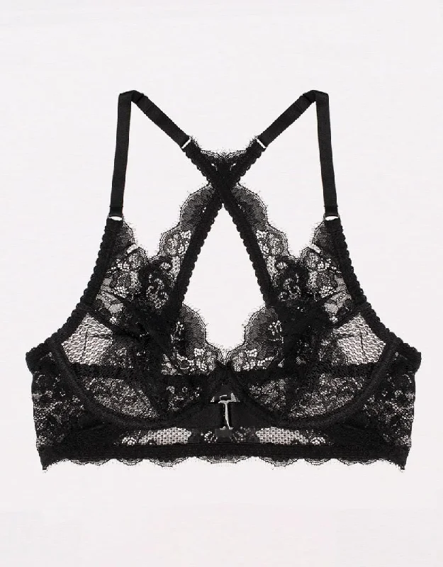 Weekend Savings Sensation Lydia Underwire Racerback Bra Black