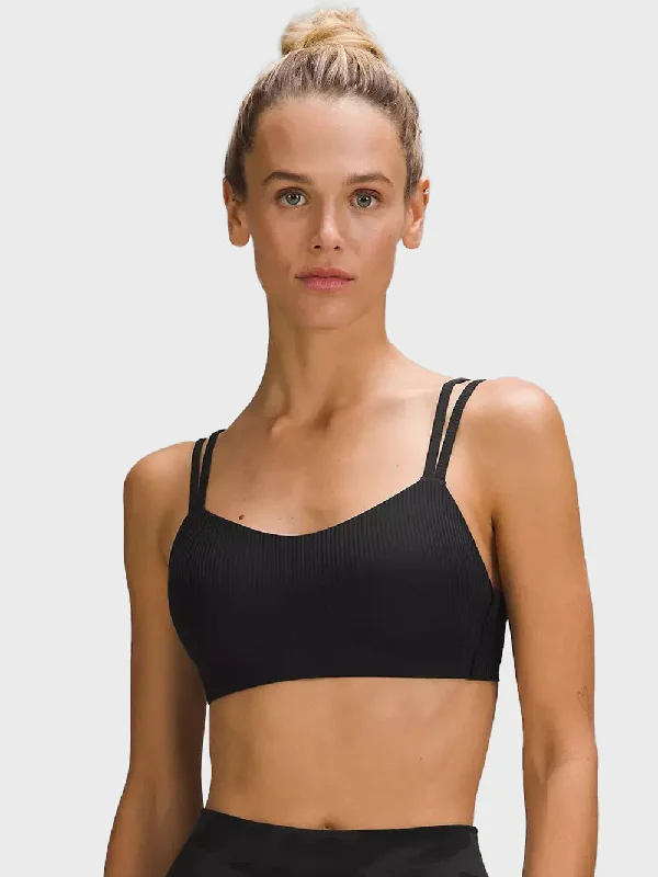 Today’s Deal LULULEMON BLACK LIKE A CLOUD RIBBED BRA LIGHT SUPPORT B/C CUP