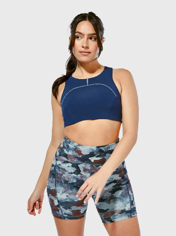 Today Only LULULEMON BLUE TOUGH TRAIN HIGH NECK BRA