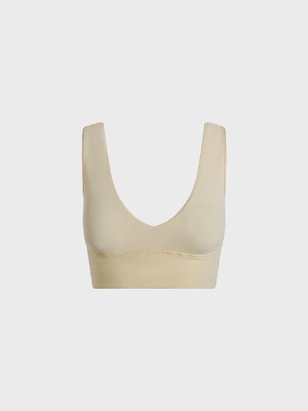 Take Advantage LULULEMON MOJAVE TAN ALIGN V-NECK BRA LIGHT SUPPORT C/D CUP