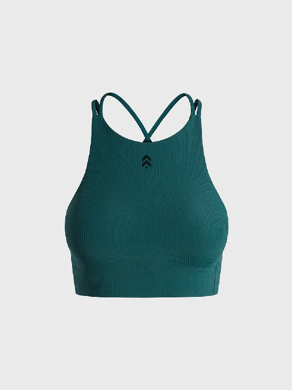 Weekend Special LULULEMON STORM TEAL LIKE A CLOUD HIGH NECK BRA