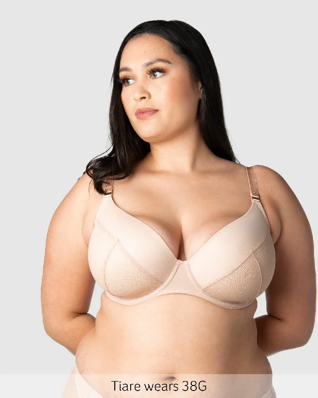 Daily Deals LUNAR ECLIPSE PLUNGE CASHMERE CONTOUR NURSING BRA - FLEXI UNDERWIRE