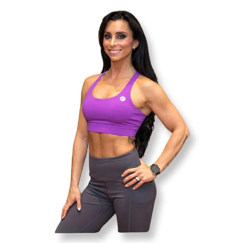 Year-End Sale Maple Sports Bra - Grape