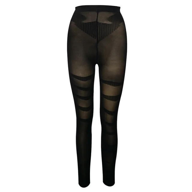 "Irresistible" Power Mesh High-Waisted Compression Leggings