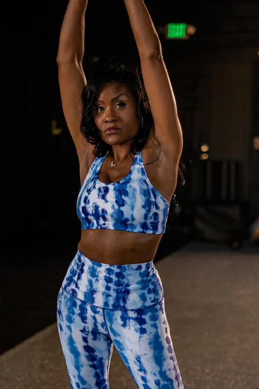 Take Advantage Blue Sky Tie Dye Performance Bra