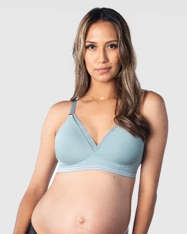 Weekend Bargains to Cherish AMBITION T-SHIRT SAGE CONTOUR NURSING BRA - WIREFREE