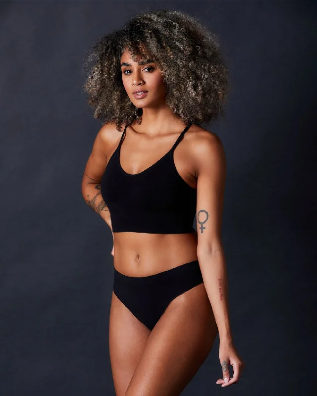 Super Savings Cabana Cotton Seamless Crop Cami Bralette