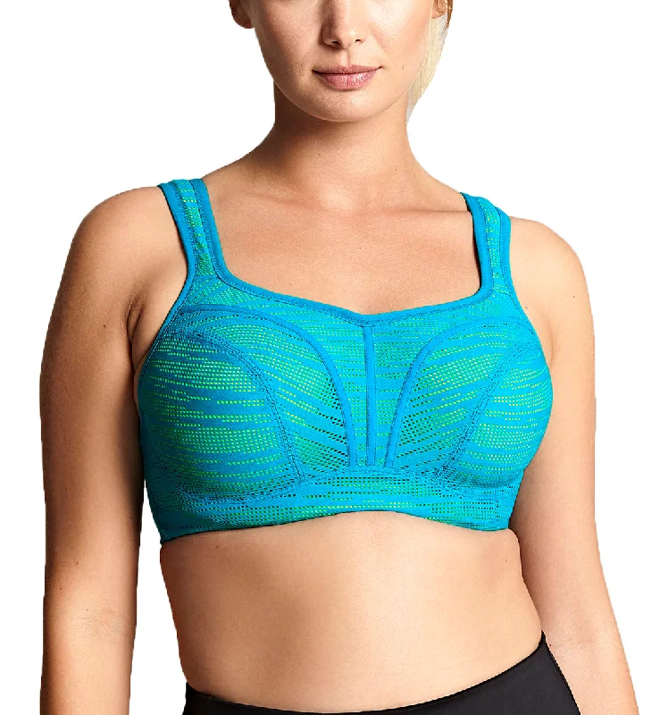 Exclusive Online Offer Panache Power Underwire Sports Bra (5021) - Teal/Lime